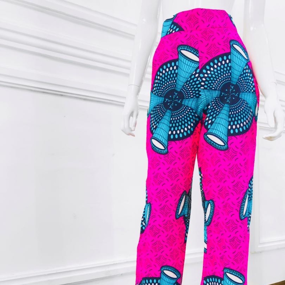 Nkechi Designs Ankara Print Palazzo Pants